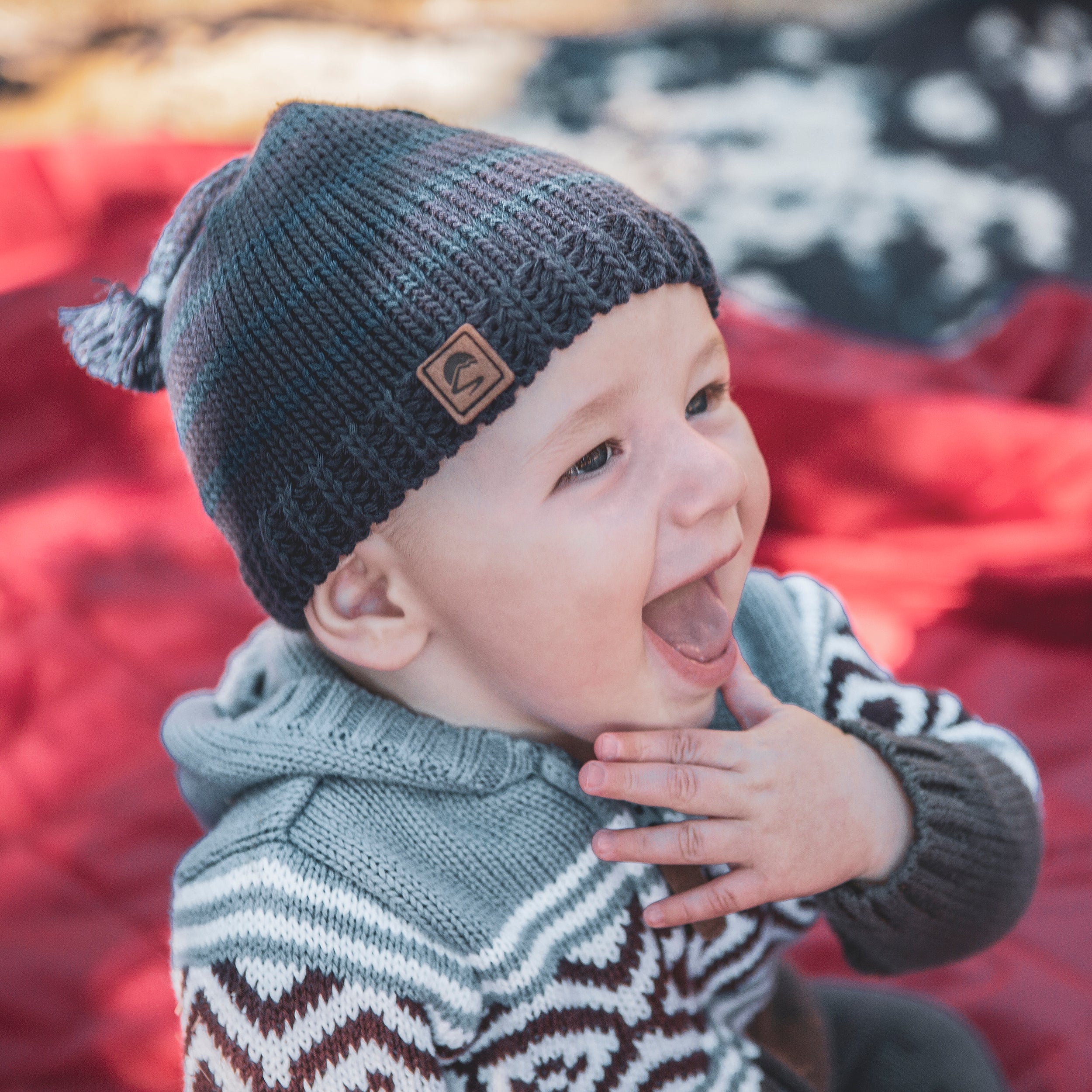 Infant Frosty Stripe Beanie - SALE M6