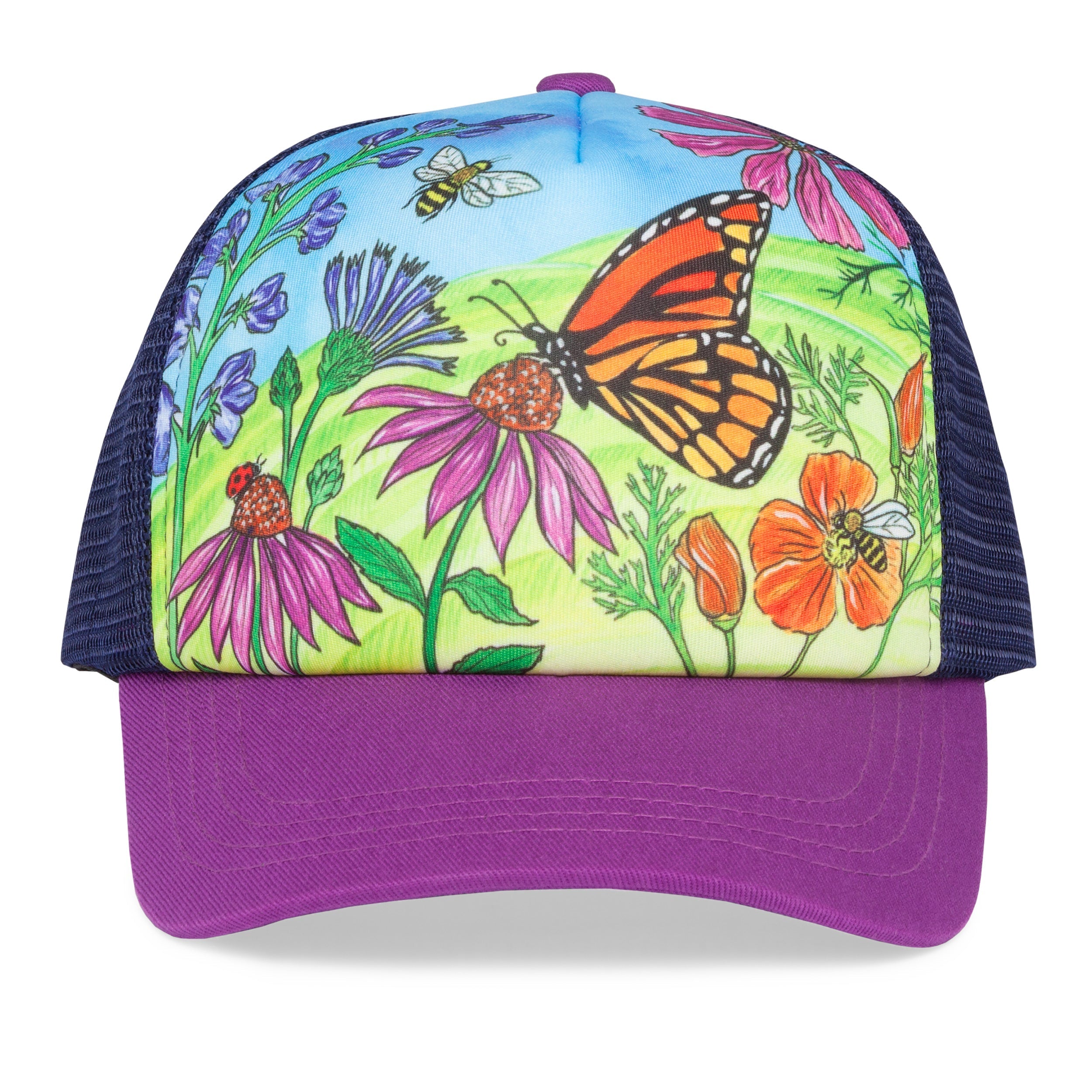 Kids' Butterfly and Bees Trucker Q1