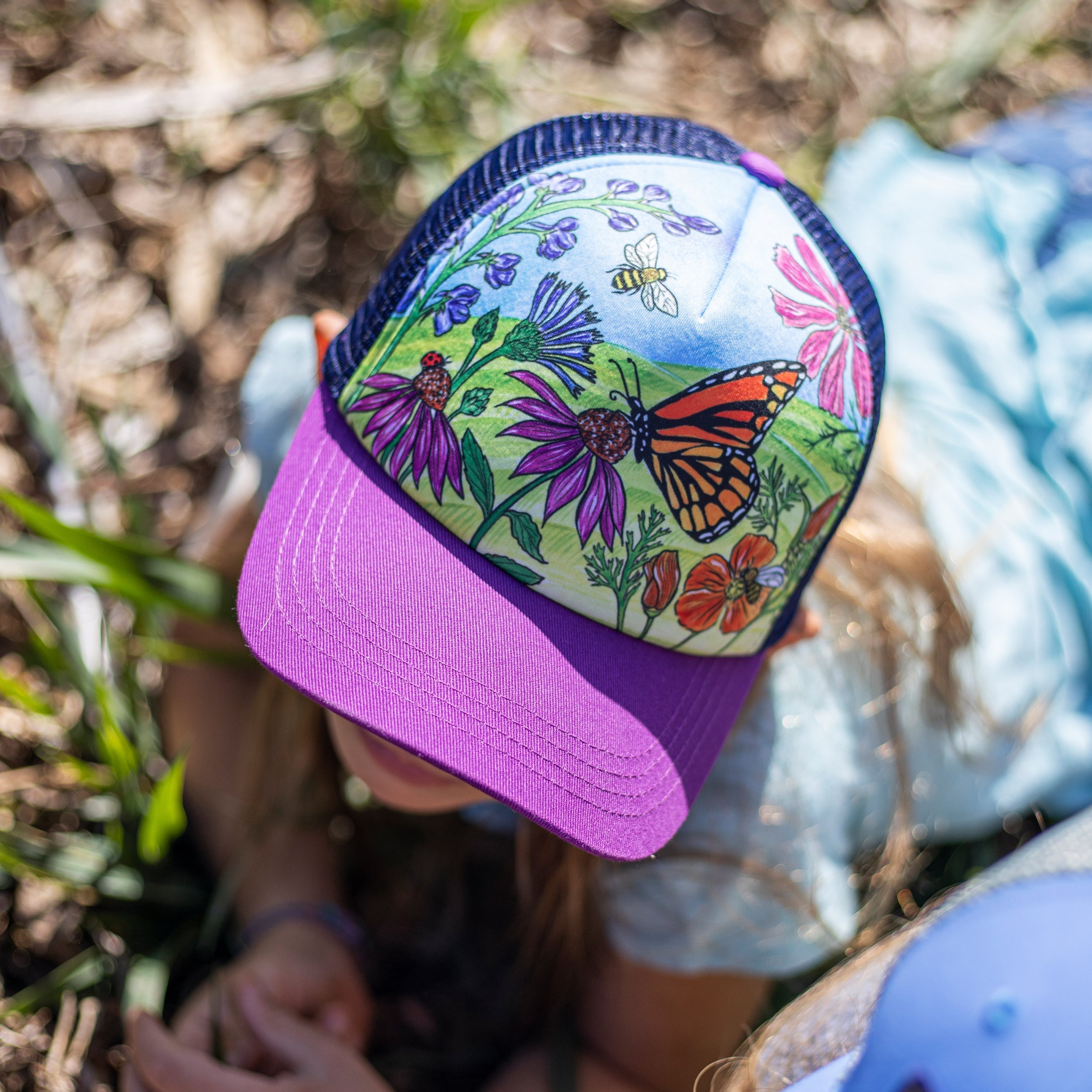 Kids' Butterfly and Bees Trucker Q1